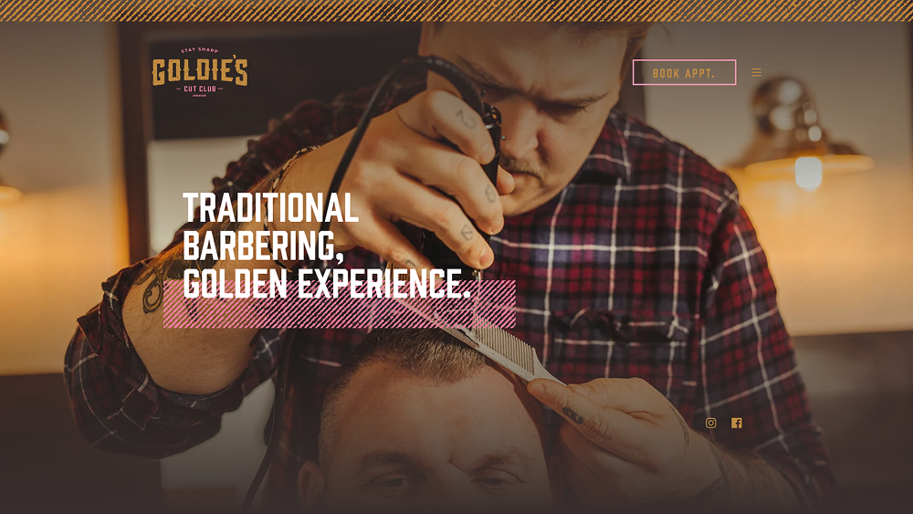 Goldies Cut Club website