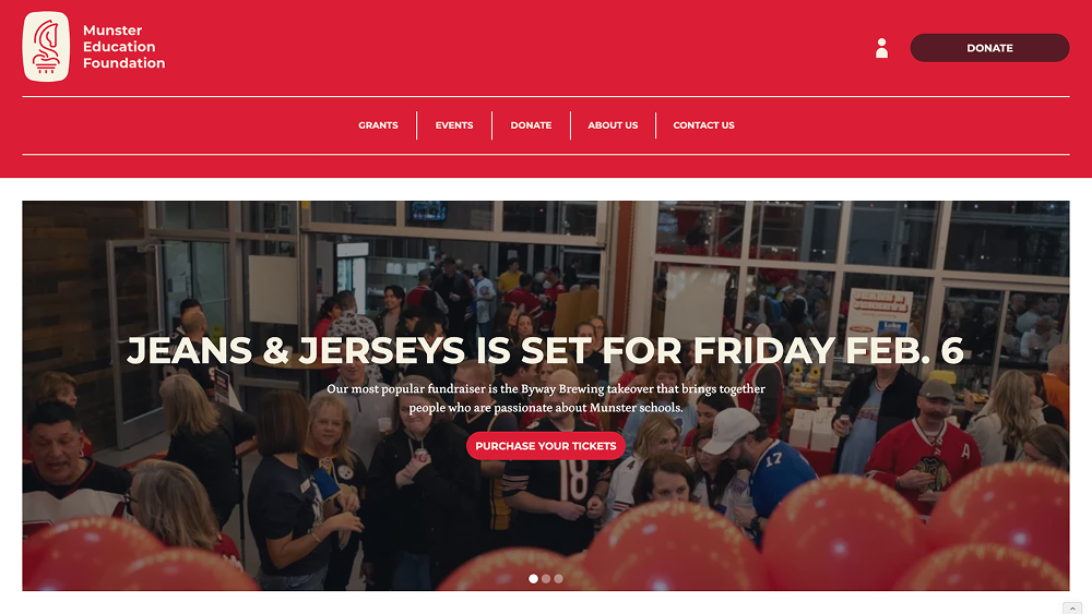 Munster Education Foundation website